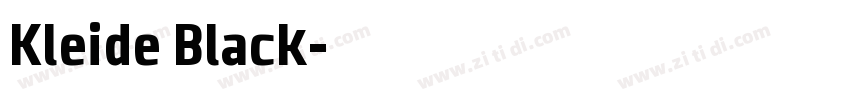 Kleide Black字体转换